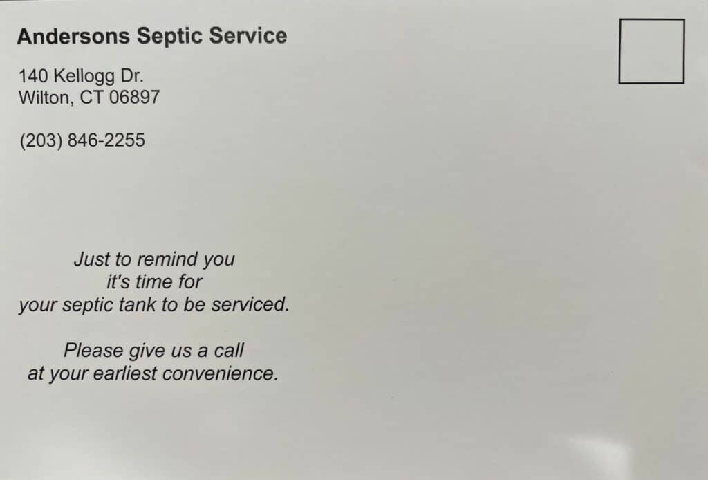 Andersons Septic services